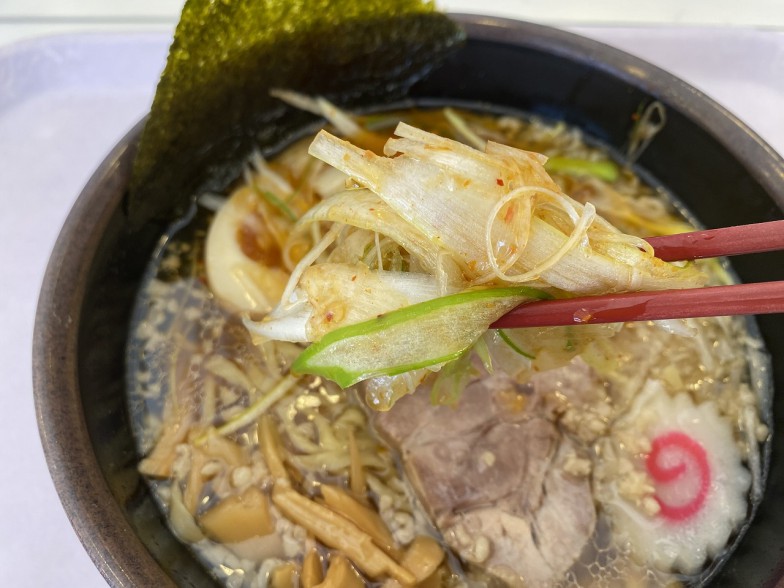 ネギがたっぷり入った「八王子ネギラーメン」